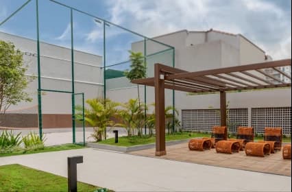 Cancha de beach tennis — Allure Moema